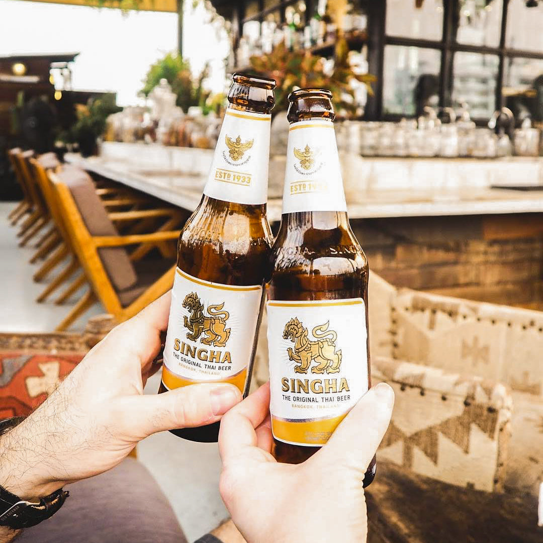 非売品美品‼️ThaiトップブランドSINGHAキャディバッグ○ 非売品