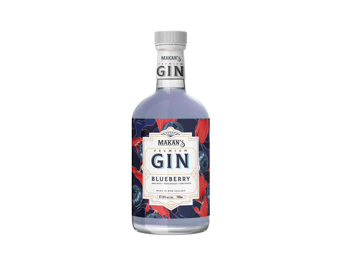 Makan's Gin Blueberry 700ml x6 Bottles 37.5% ALC/VOL.