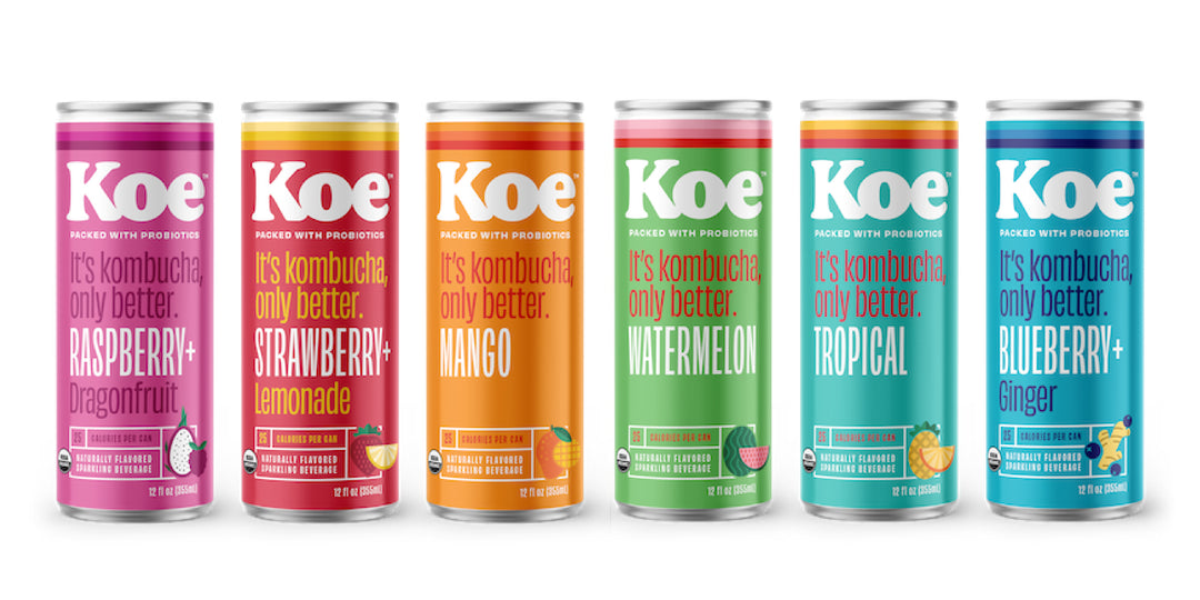 Koe Kombucha Cans Non-Alcoholic Range
