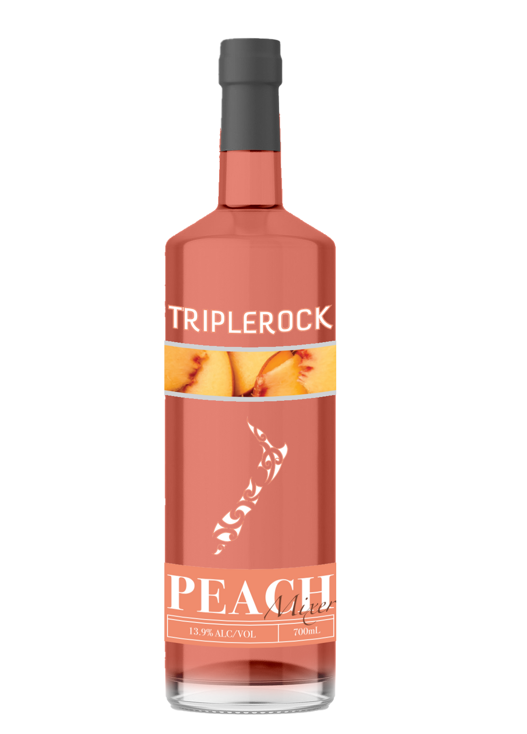 Triplerock Peach Mixer Liqueurs 700ml x6 Bottles 13.9% ALC/VOL.