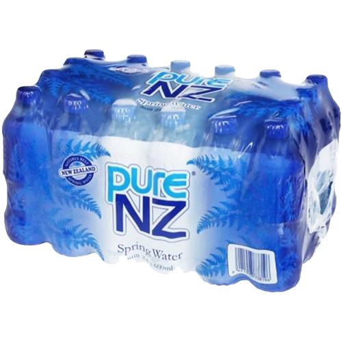 Pure NZ 600ml bottles x 24pack tray