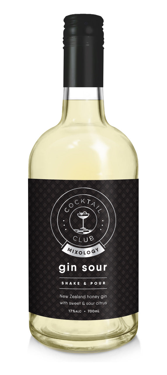 Cocktail Club Range - Gin Sour 700ml x6 Bottles 17% ALC