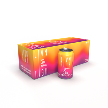 LIVN HIGH Range - Vodka & Passionfruit with Sparkling water 330ml Cans x 10pack
