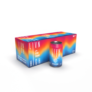 LIVN HIGH Range - Vodka & Raspberry with Sparkling water 330ml Cans x 10pack
